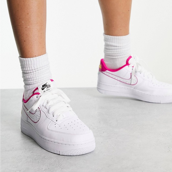 NWT Nike Air Force 1 Dragon Fruit Sneakers + BONUS knit, produce bag! Size 12 w - Picture 4 of 16